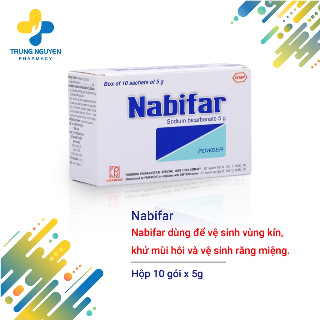 Bột vệ sinh vùng kín, khử mùi hôi Nabifar