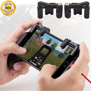 Trọn bộ Tay cầm + Bộ 2 Nút Bấm Chơi Game Pubg Mobile, Ros Mobile, Ipad - Thế hệ F3 (Nút cơ)