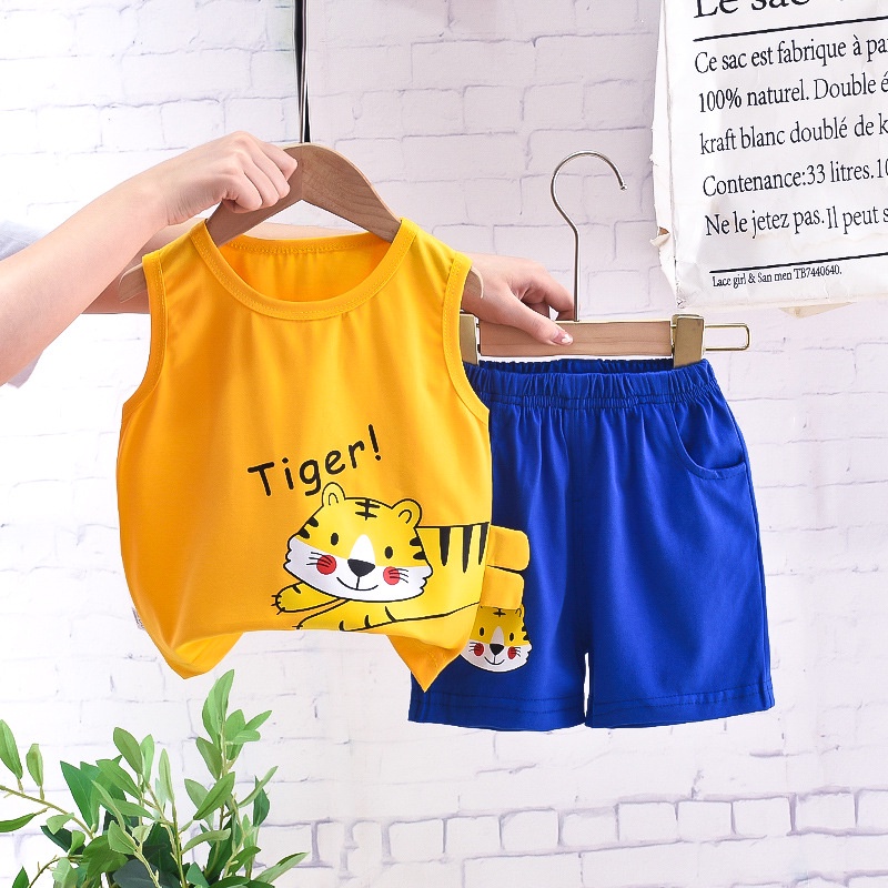 Bộ ba lỗ hình con hổ phong cách hàn quốc cho bé trai và bé gái - BO96