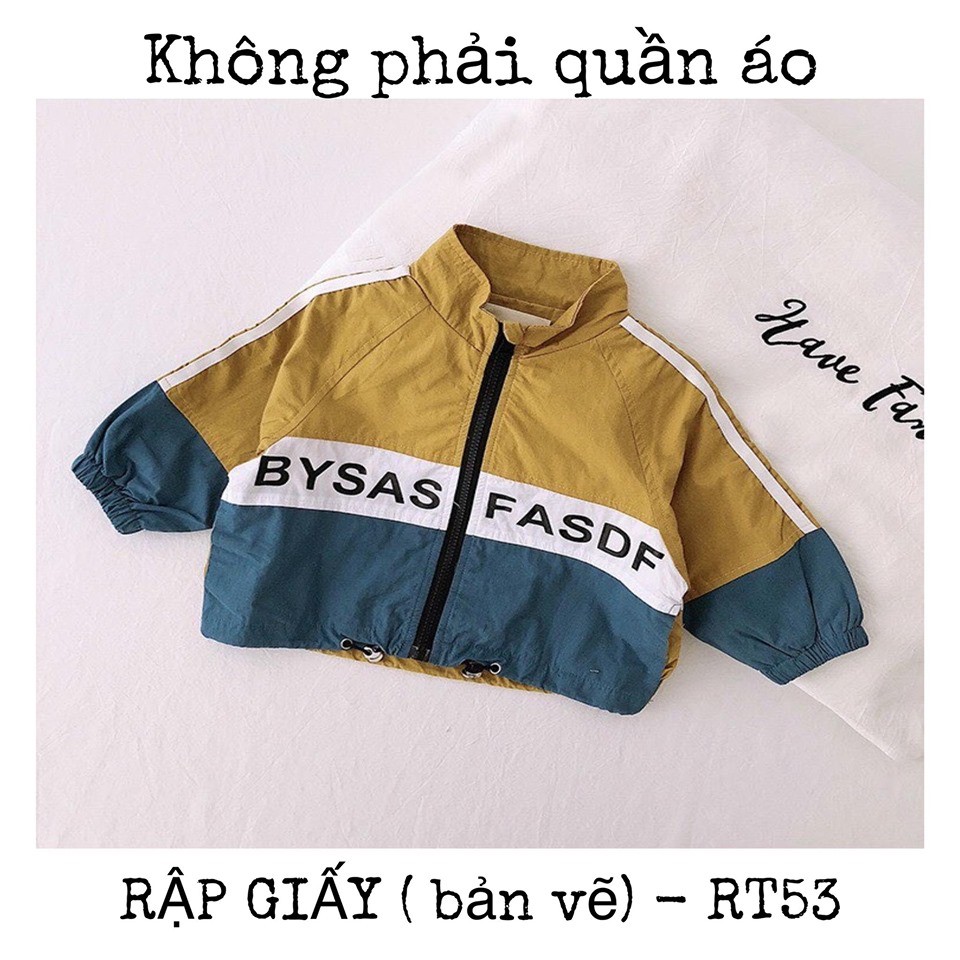 RẬP GIẤY(bản vẽ)_ RT53_rập áo khoác bé trai