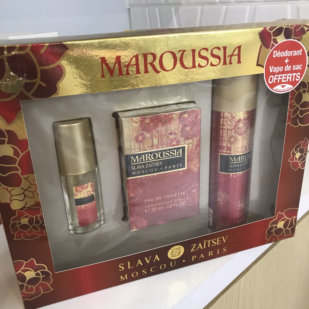 Set Nước Hoa Lăn Xịt khử mùi Slava Zaitsev Maroussia EDT 30ml Ouibeaute