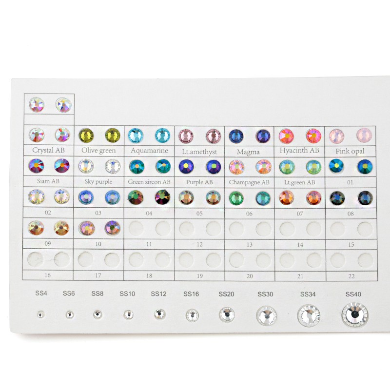 Qiao Light Siam AB Phụ Kiện Đá Pha Lê Trang Trí Quần Áo &amp; Quần Áo Đám Cưới Phẳng Lưng Phẳng Cố Định Nóng