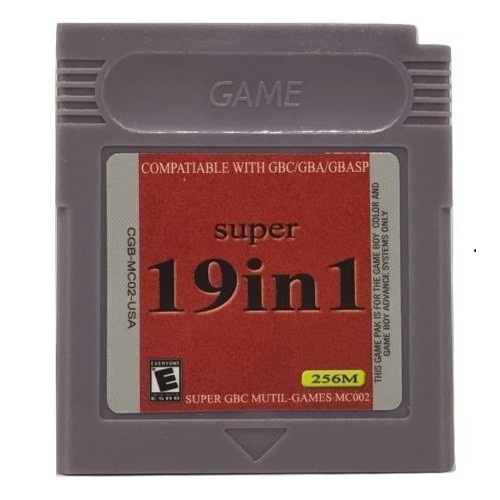 Máy Chơi Game Cầm Tay Pokemon Tetris Looney Tomb Raider 19 Trong 1