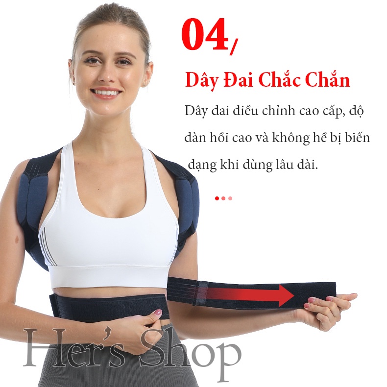 Đai Chống Gù Lưng Cho Người Lớn Trẻ Em - Có Thanh Nẹp Kim Loại Trợ Lực Kèm Đệm Chống Đau - Đai Chống Gù Phiên Bản Mới