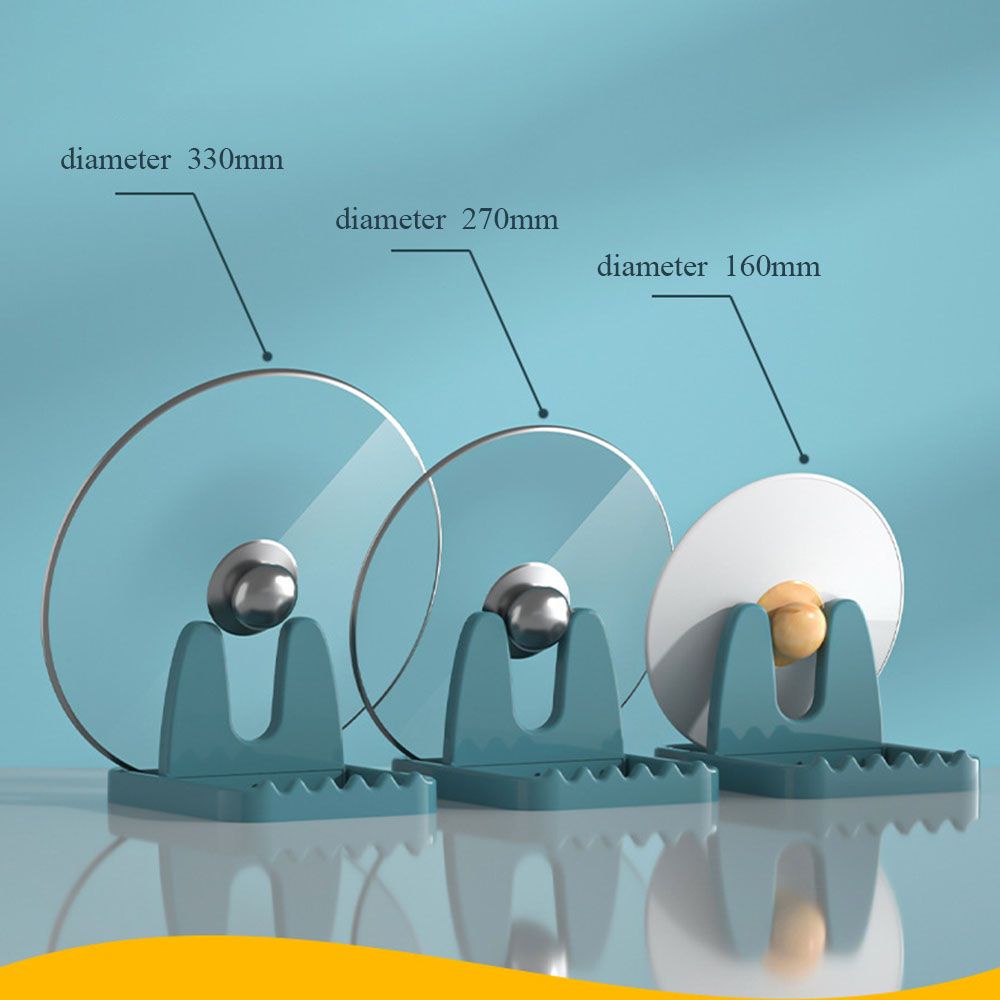 Giá Đỡ Nắp Nồi/Muỗng/Muỗng Để Bàn Bằng Nhựa Đa Năng Có Thể Gấp Gọn Cho Nhà Bếp