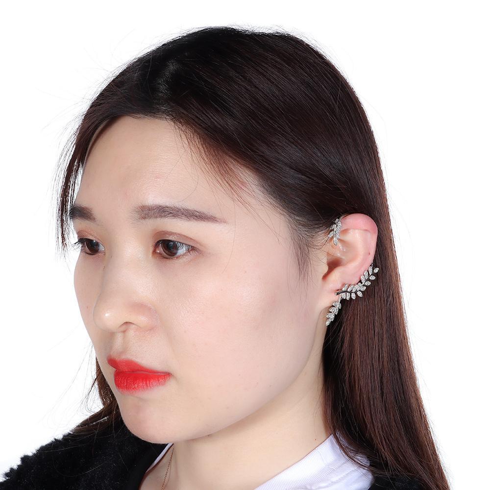 BSUNS Bông Tai Hình Chiếc Lá Thời Trang Dành Cho Nam Và Nữ