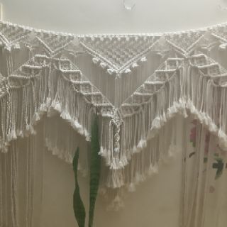 Rèm cửa rèm trang trí rèm macrame backdrop trang trí