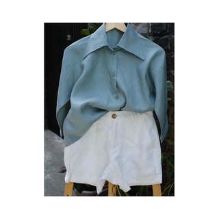 Áo sơ mi oversize chất liệu Linen