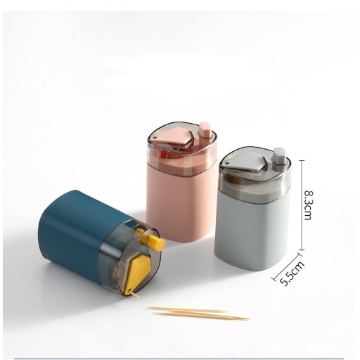 Lọ đựng tăm có nút bật tự động, lọ đựng tăm tự động thông minh siêu tiện dụng