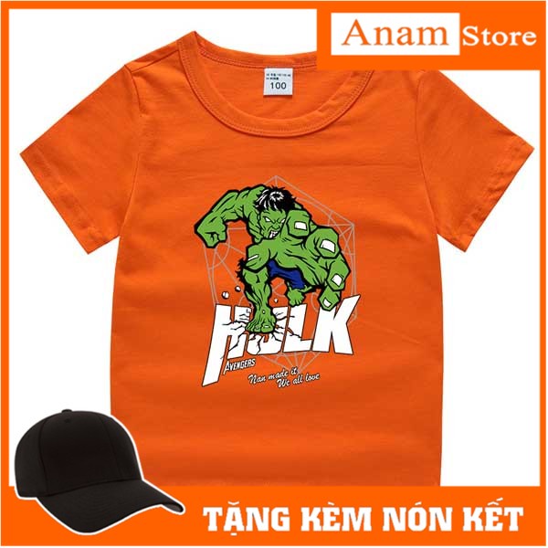 Áo thun cho bé KHỔNG LỒ XANH đủ size đủ màu Anam Store