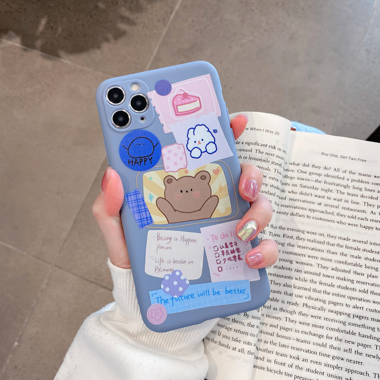 Ốp Điện Thoại Họa Tiết Hoạt Hình Xinh Xắn Cho Iphone 11max / Oppor17 / Vivox30 | BigBuy360 - bigbuy360.vn