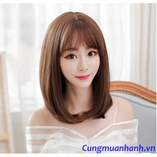 Tóc Bộ Lửng Cúp Tơ Nhật + Giả Da Đầu - TG43