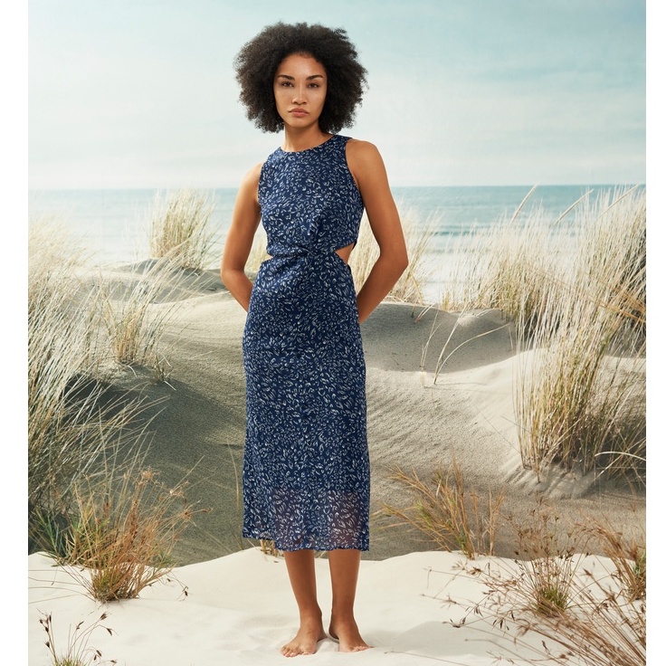 Đầm không tay cut-out eo KHÂU BY CQ Fidel