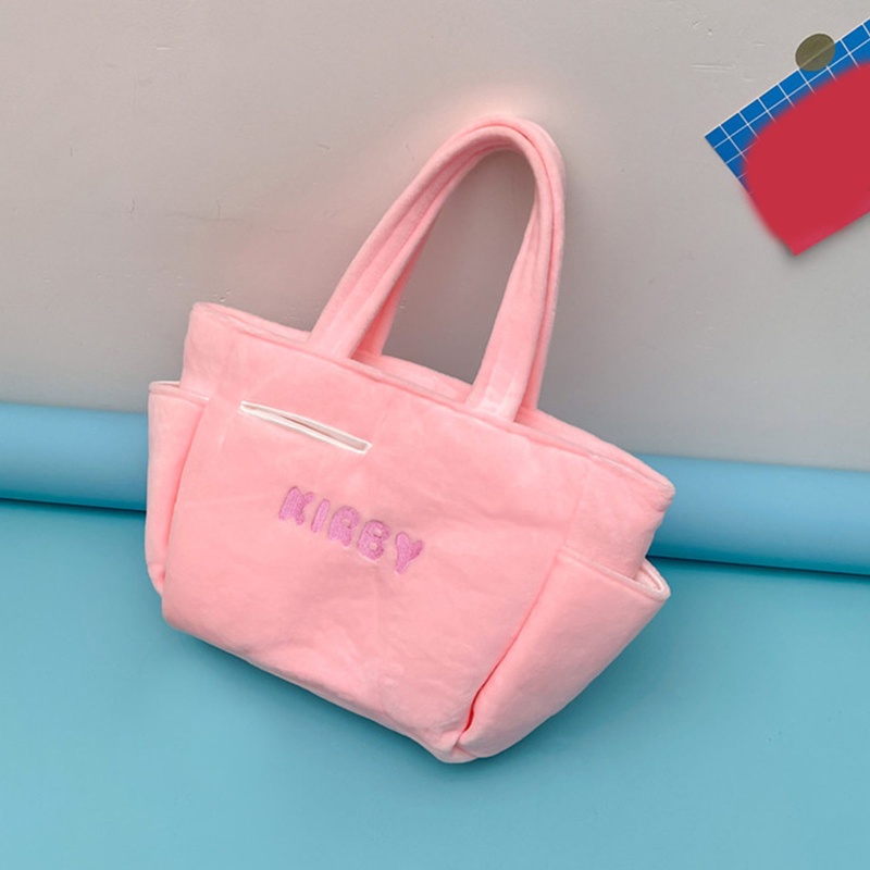 Túi Tote Lông Xù Cầm Tay Họa Tiết Ngôi Sao Hoạt Hình Đáng Yêu Cho Nữ