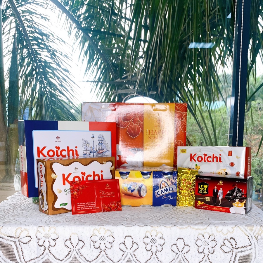 Set quà Tết Bảo Ngọc - "Xuân Hạnh Phúc" - Quà biếu, quà tặng  cao cấp, sang trọng - Hộp thiết kế tinh tế, đẹp mắt | BigBuy360 - bigbuy360.vn