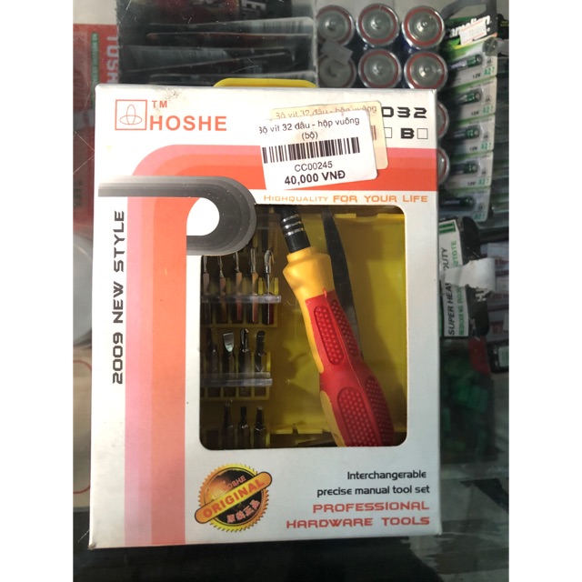 Bộ vít 32 đầu- hộp vuông