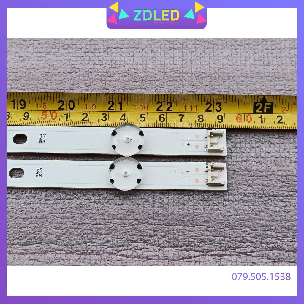 THANH LED TIVI LG 32LH591D 32LJ571D 32''V16.5 ART3 2718 REV0.11 V16.5 32 DH MỚI 100%, THANH 2 THANH, MỖI THANH 5 BÓNG 3V