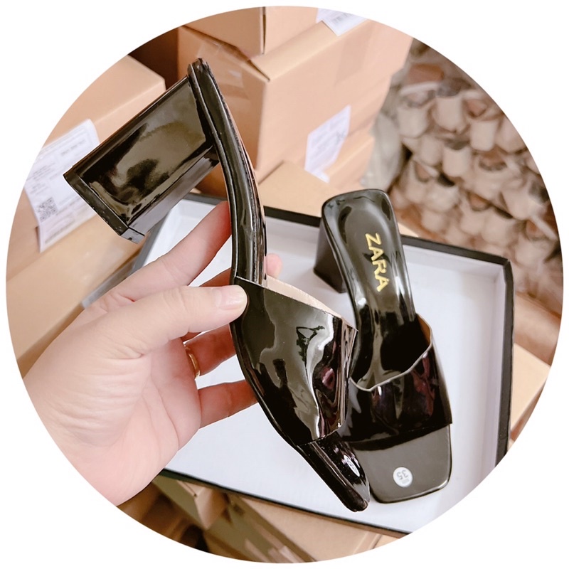 ❤️ XẢ KHO GIẢM 60%❤️ DÉP GUỐC QUAI BẢN BÓNG GÓT THANG 8p SIÊU DỄ ĐI