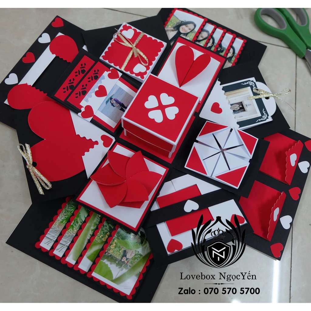 [ FREE SHIP] Hộp quà tặng love box E17