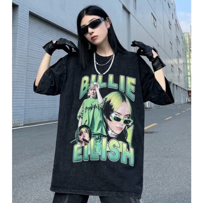 Áo thun Billie Eilish màu Wash  form rộng Unisex Nam nữ- Mã 001