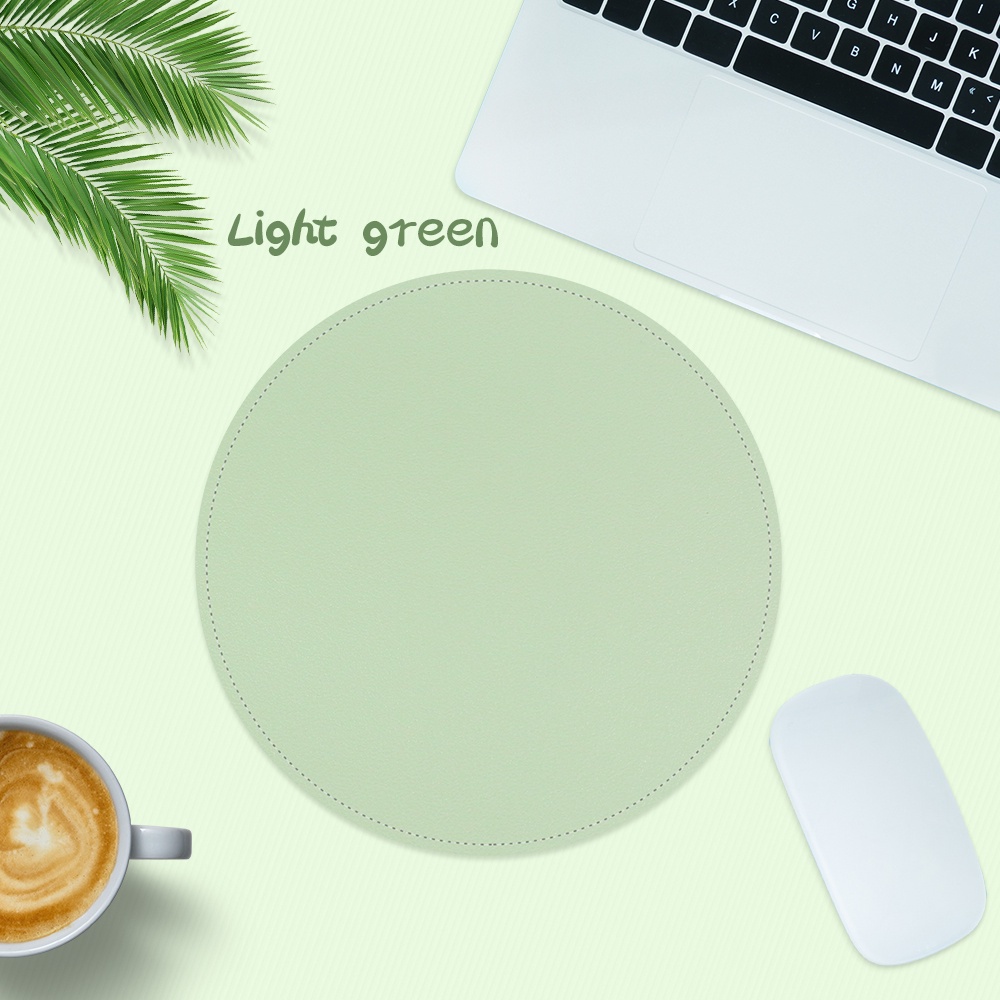 Bàn di chuột tròn GOOJODOQ Một mặt Màu rắn Máy tính văn phòng trò chơi Tấm lót bàn chống trượt Hệ thống tấm lót chuột ch