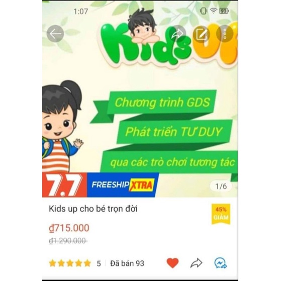 Kids Up cho bé trọn đời