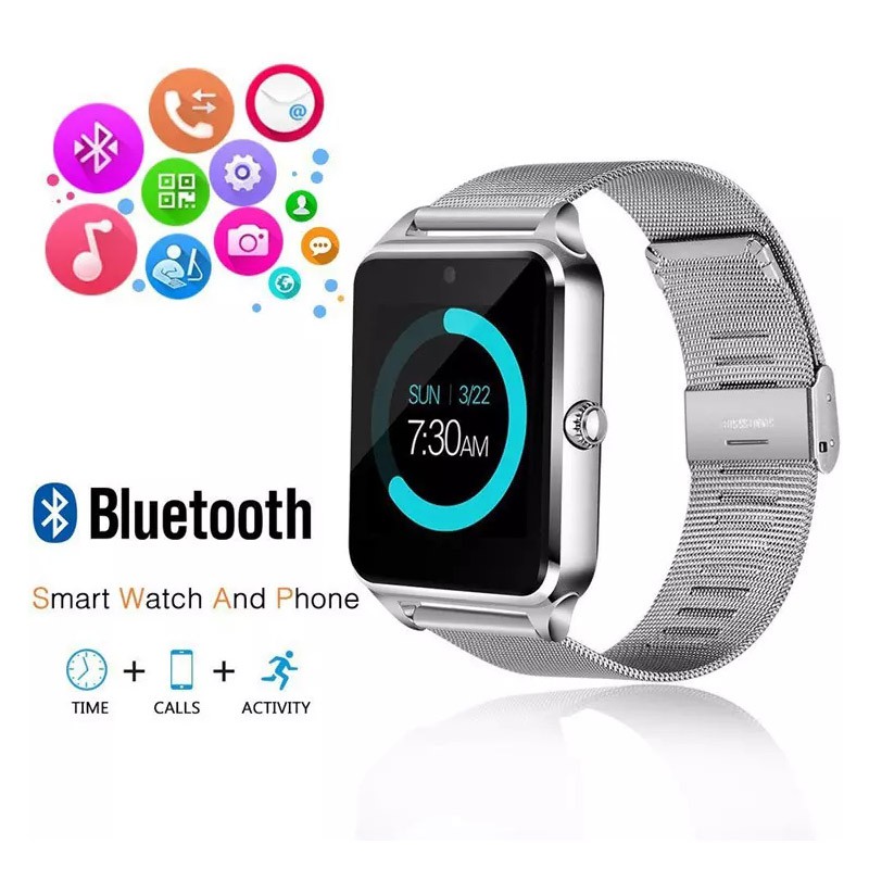 Đồng Hồ Thông Minh Bluetooth Z60 Hỗ Trợ Thẻ Sim / Tf Cho Apple Android Phone Pk Dz09 U8