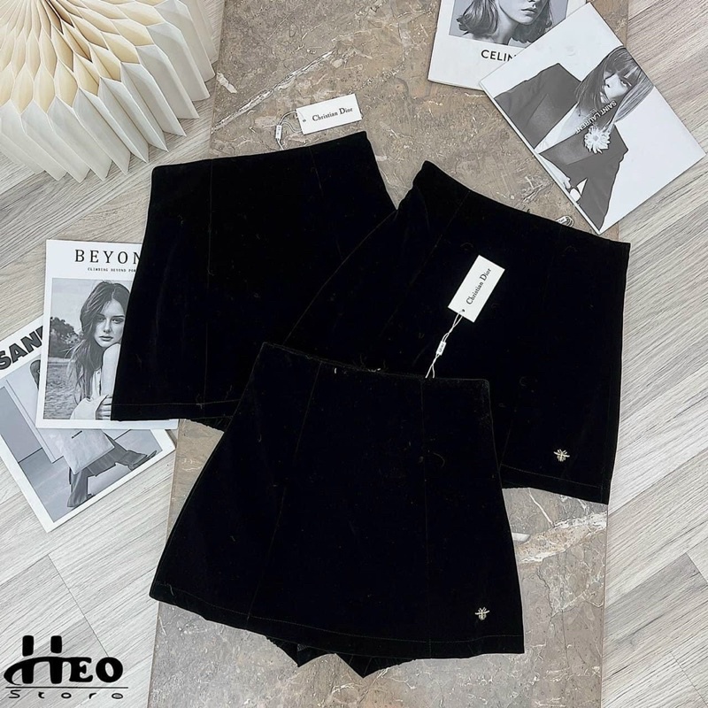 CHÂN VÁY NHUNG DÁNG A THÊU ONG CẠP CAO CHẤT ĐẸP MS17627 | BigBuy360 - bigbuy360.vn