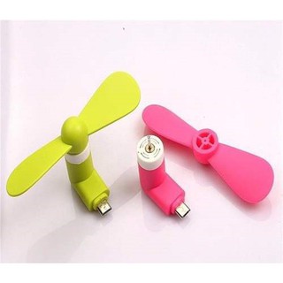 Quạt Mini Usb 2 Cánh Cắm Điện Thoại Android Iphone bán xả