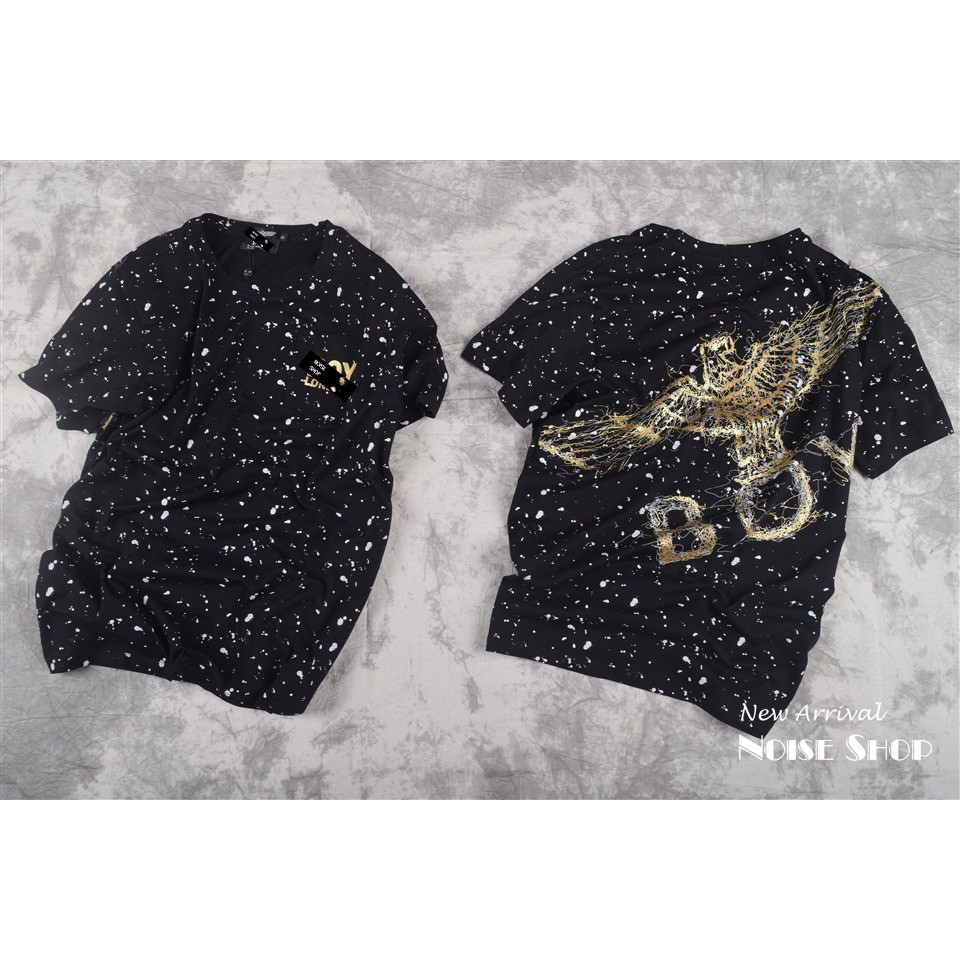 Áo Phông Nam Vẩy Sơn Hình Lưng Vàng