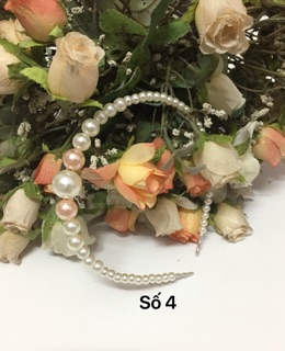 66/- Cài tóc ngọc trai handmade