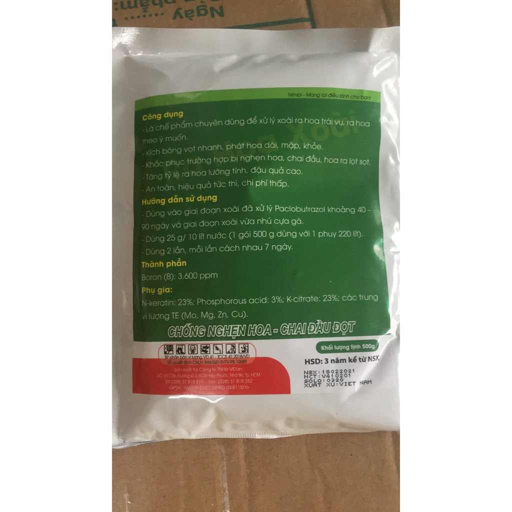 RA HOA XOÀI NIMBI_500G