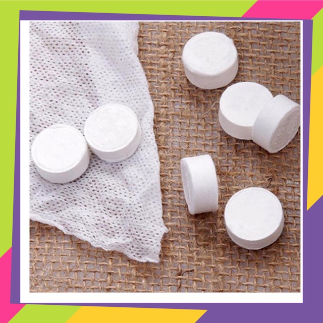10 khăn giấy dạng viên nén nở trong nước tiện lợi