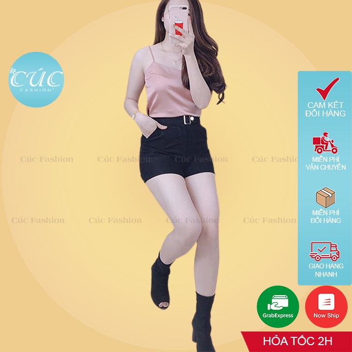 Áo 4 dây Cúc Fashion hai dây trơn nữ đẹp vải lụa cao cấp thoáng mát không đệm trắng đen nhiều màu A013