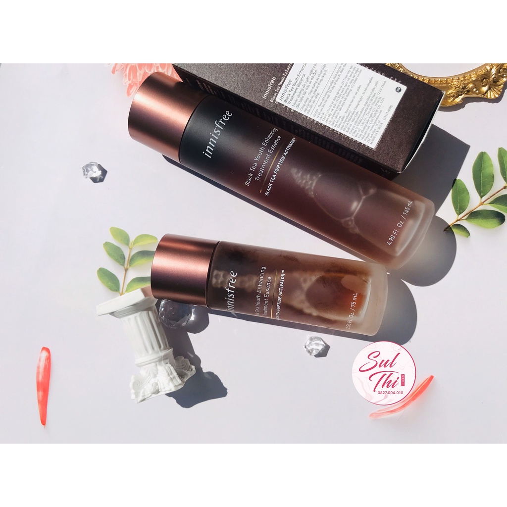 Nước dưỡng ngăn ngừa lão hóa từ trà đen innisfree Black tea Youth Enhancing Treatment Essence 145ml