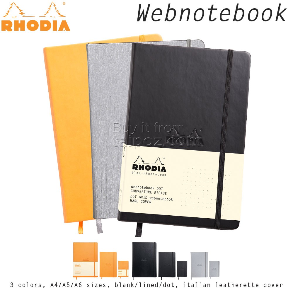 [ TAIPOZ ] - Sổ tay RHODIA Webnotebook, bìa cứng [ CHÍNH HÃNG ]