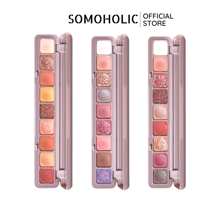 Bảng phấn mắt 9 ô nội địa trung Lameila dễ thương Somoholic BM2