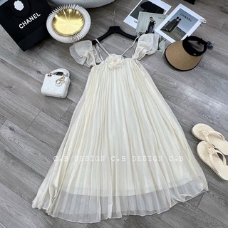 Váy dập li hoa ( kèm ảnh thật shop chụp )