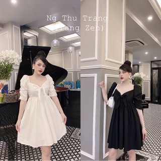 Váy tiểu thư nơ ngực - hàng thiết kế