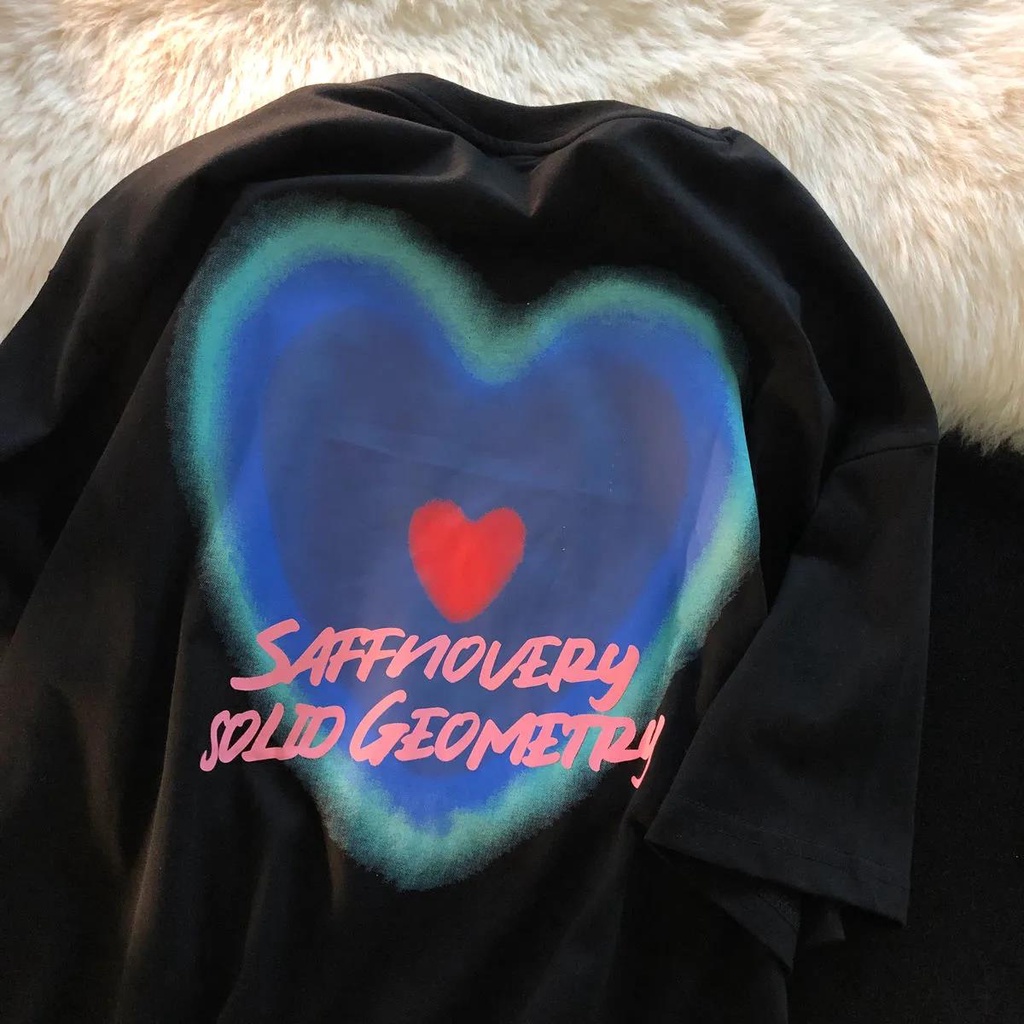 NRVP Áo Thun 100% Cotton Dáng Rộng Thời Trang Hàn Quốc Cho Nữ