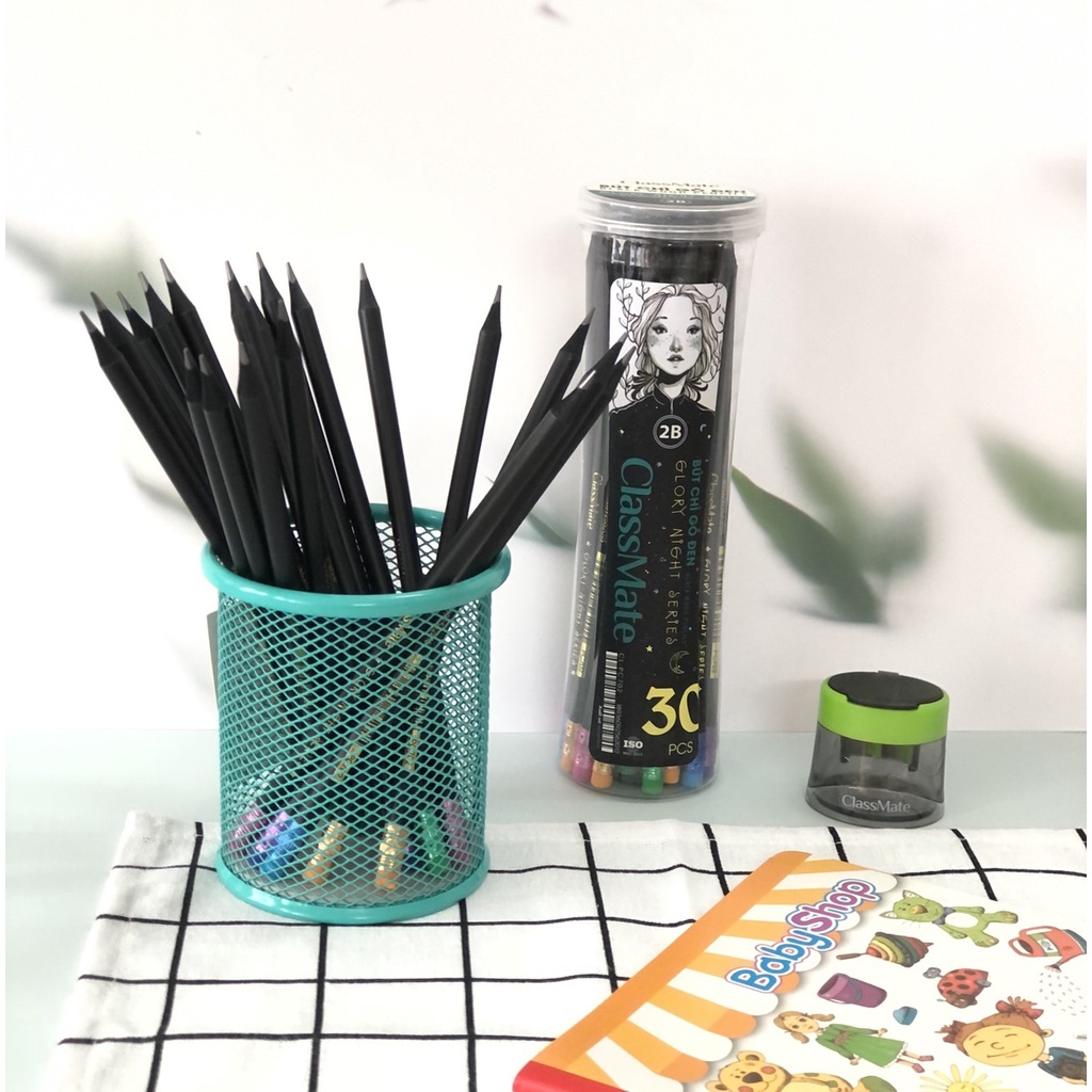 Bút chì 2B gỗ đen Classmate chất lượng cao PC702 - Glory night series - vpp Quế Anh