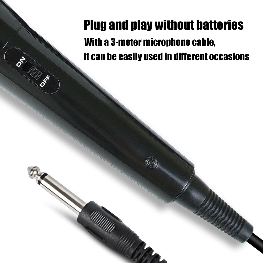Micro Có Dây Và Công Tắc Dài 2m Để Hát Karaoke / Hát Karaoke / Speech / Đám Cưới