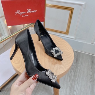 Giày gót nhọn 9 cm miumiu da lua mềm mềm êm fullbox bill túi cao