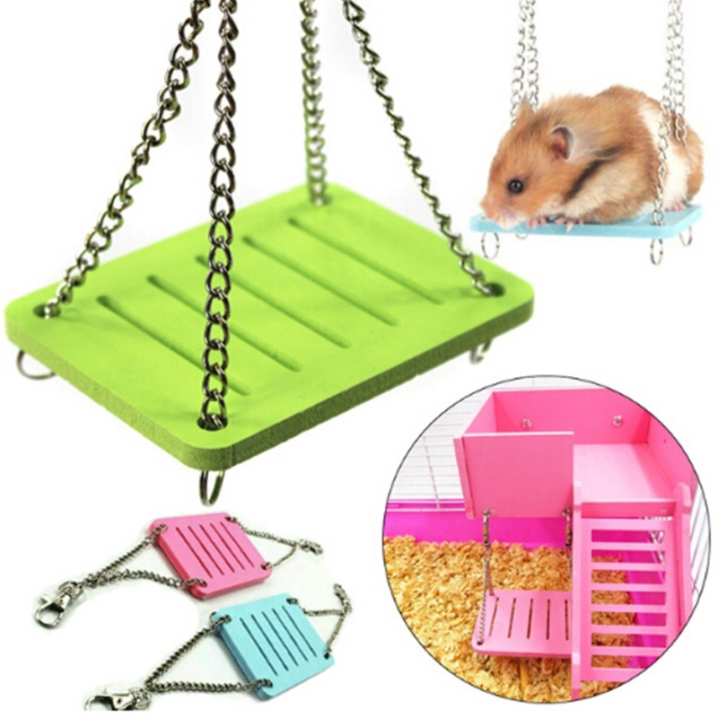 Xích Đu Gỗ Đồ Chơi Cho Chuột Hamster