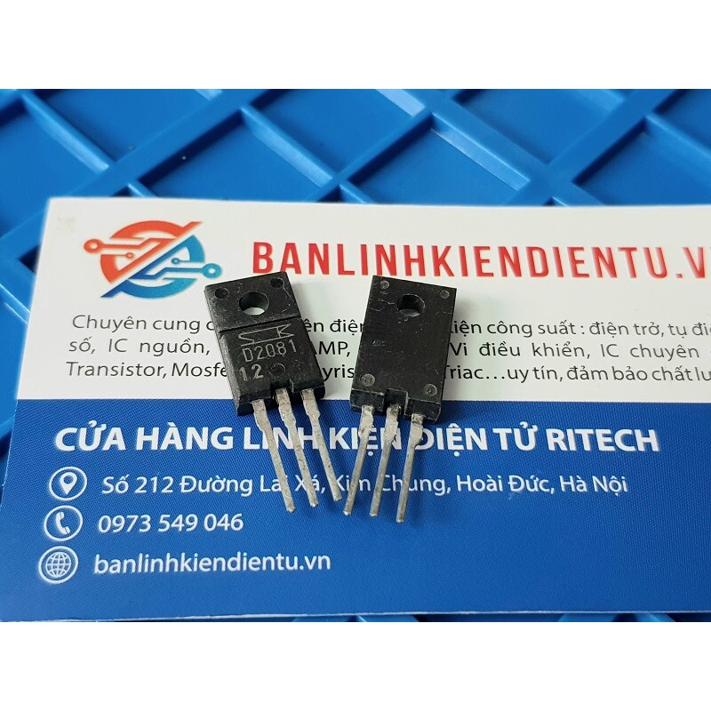 [Combo 5 chiếc] D2081 2SD2081 Transistor NPN 10A 120V TO-220 Tháo Máy