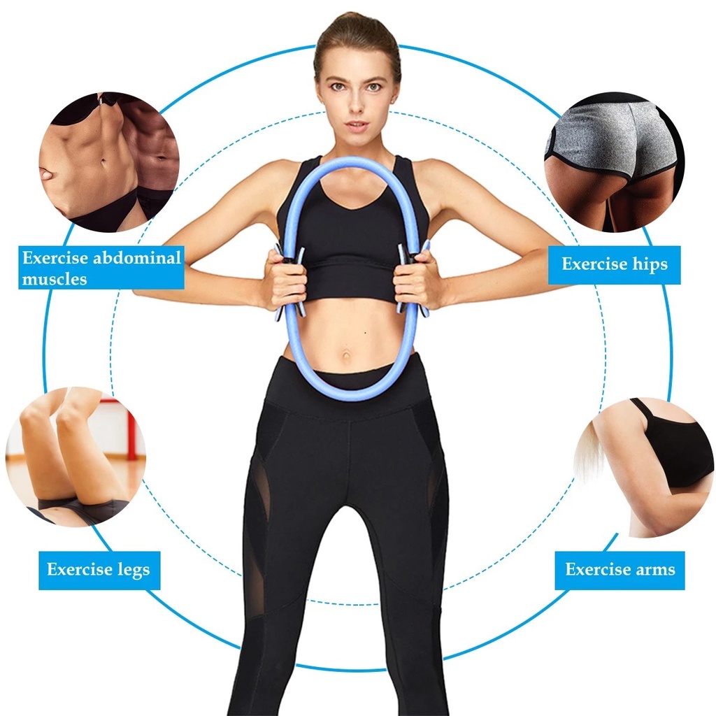 Vòng Tập Yoga Pilates Ring Magic Circle Kháng Lực Tập Tay Vai Chân Đùi