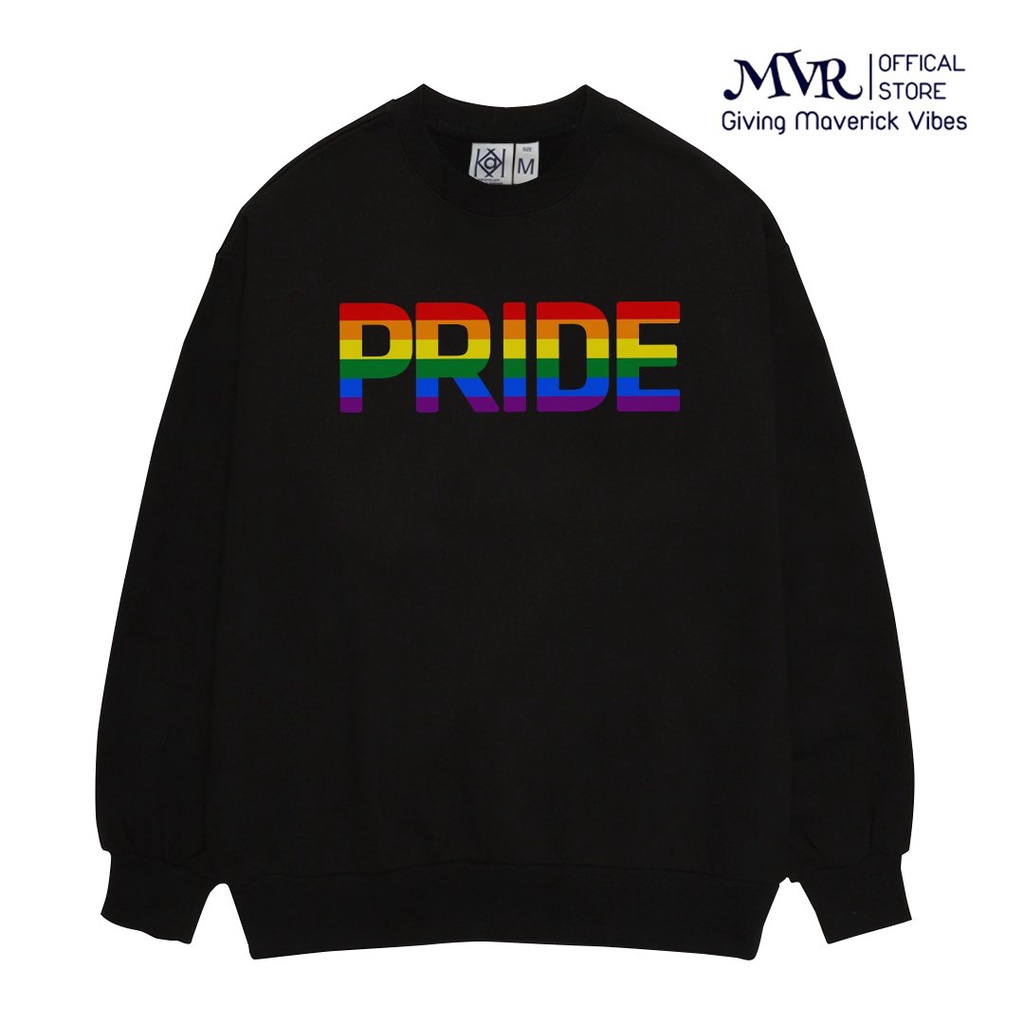 Áo Sweater LGBT Cờ Gay Les Pede Nam Nữ Cổ Tròn Hình In Pride Tự Hào Cộng Đồng CGioi Nhiều Màu Đen MVR KK6005