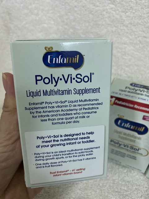 [Hàng Mỹ bay air có Bill] Vitamin dạng nước Enfamil PolyViSol 50ml.