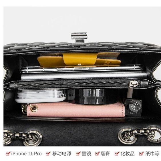 Túi Xách Đeo Vai Phối Dây Xích Phong Cách Chanel Thời Trang 2022 Dành Cho Nữ