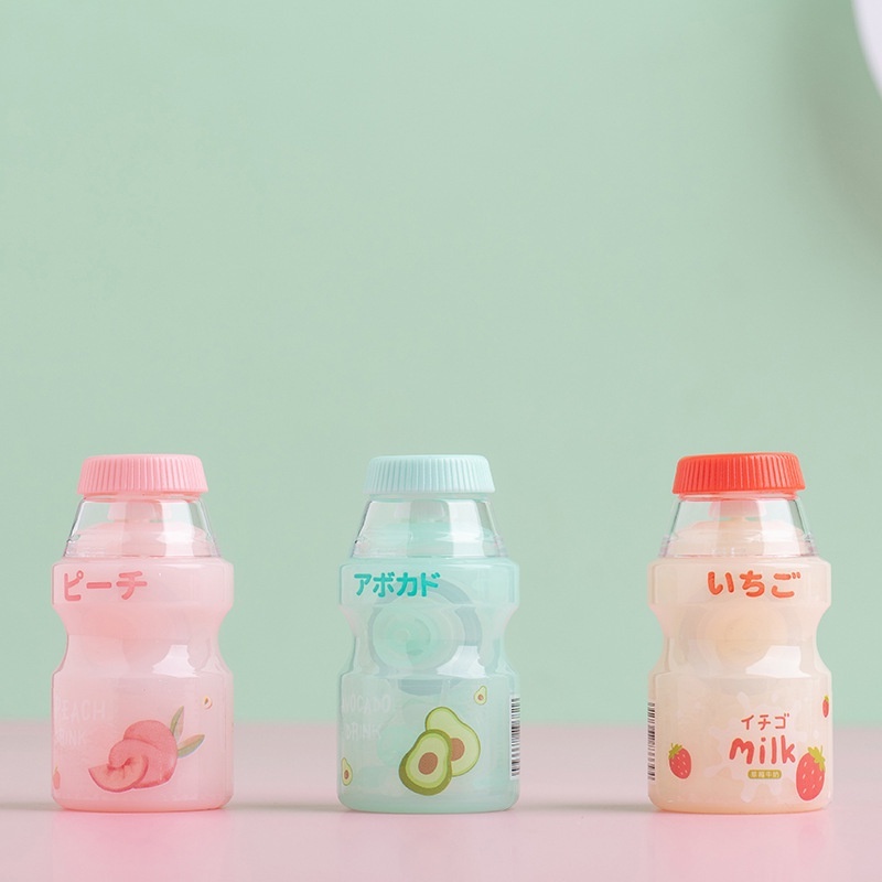 Bút xóa kéo thiết kế hình chai sữa hoạt hình dễ thương sáng tạo cho học sinh